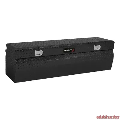 TrailFX Chest Sgl Lid Gloss Black 16 Gauge Alum 47x19-7/8x17-1/8 9.6 Cubic Ft Cap - 150482